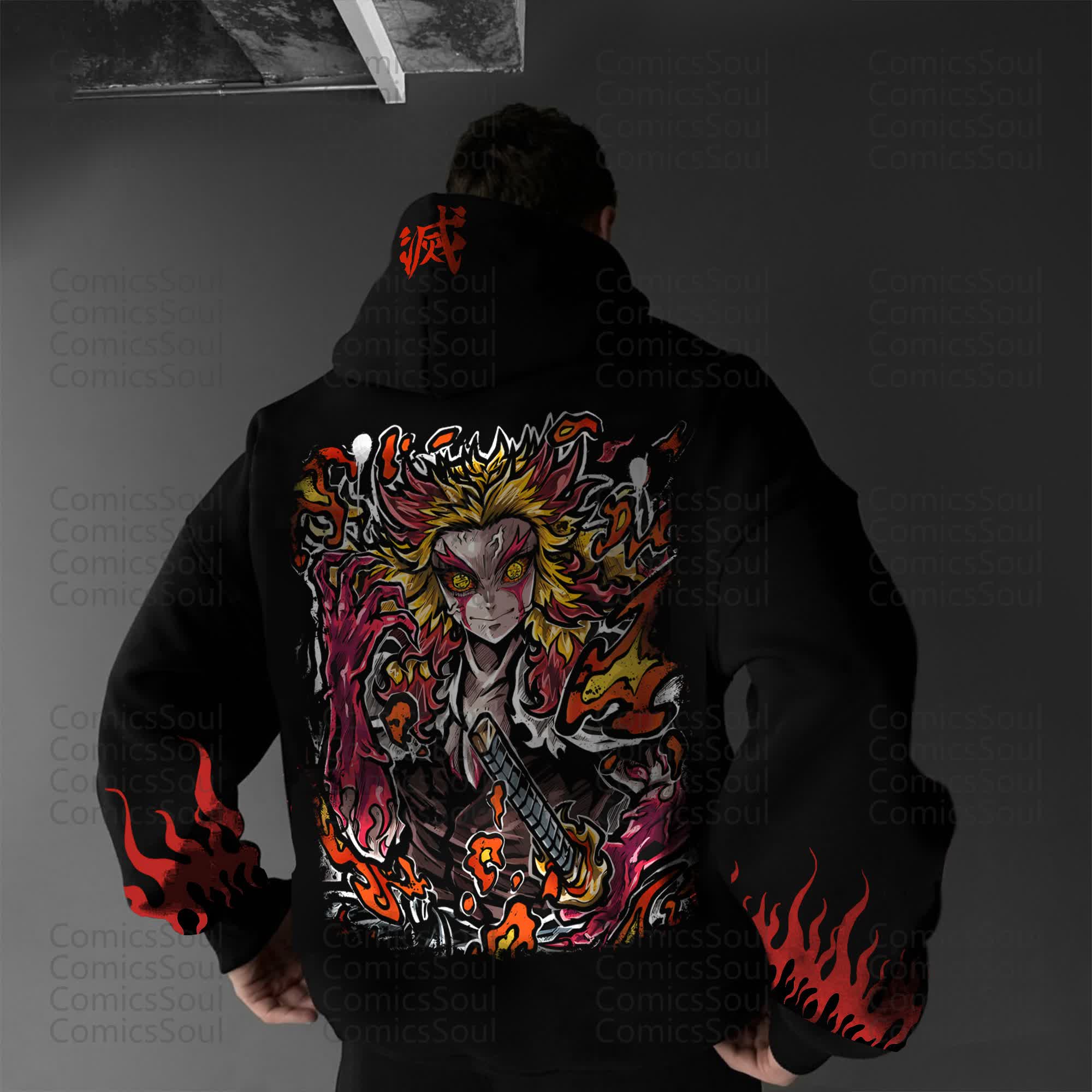 Unisex “Comicssoul” Anime Graphic Streetwear Vintage Hoodie
