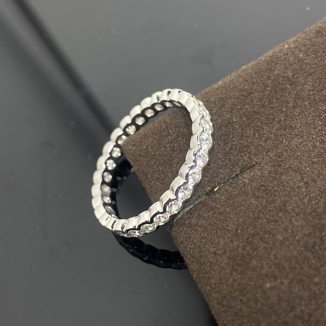 Cartier Diamond Paved Ring - Narrow - Original Replica Club