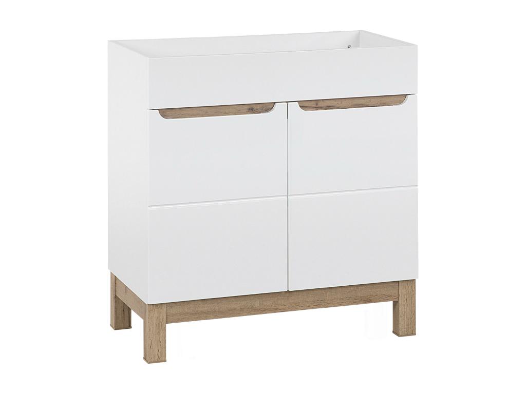 Armario Bajo Lavabos Cozetiq CUW80 2D 80x46x84 Blanco