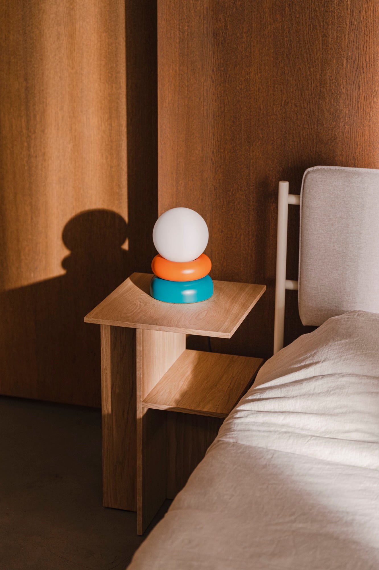 noo.ma OTEM Tafellamp - Orange Peel & Deep Turquoise