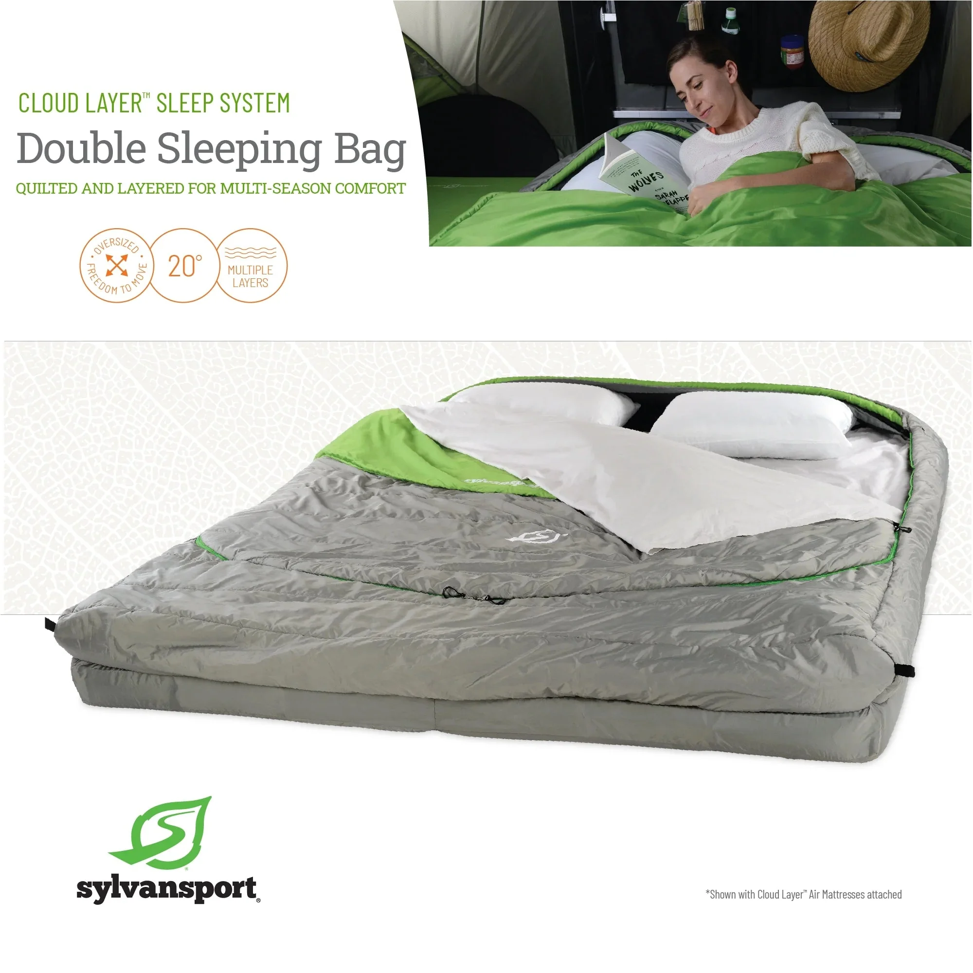 SylvanSport Cloud Layer Double Sleeping Bag - Image 4 SylvanSport Cloud Layer Double Sleeping Bag - Image 4