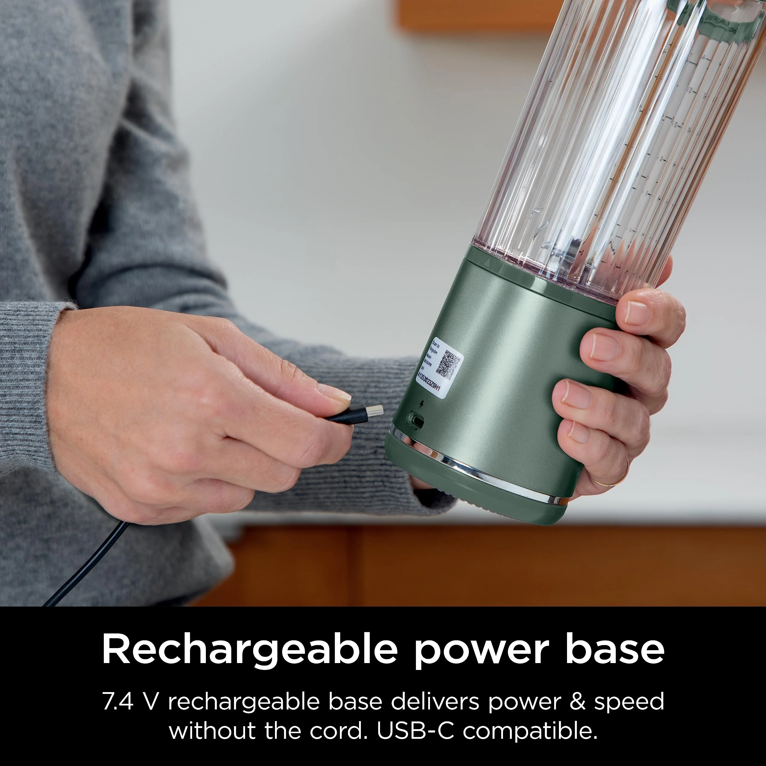 Ninja Blast Portable Blender, Cordless, 18oz. Vessel, Personal Blender for Shakes & Smoothies, BPA Free, Leakproof Lid & Sip Spout, USB-C Rechargeable, Dishwasher Safe Parts, Metallic Purple, - Image 76