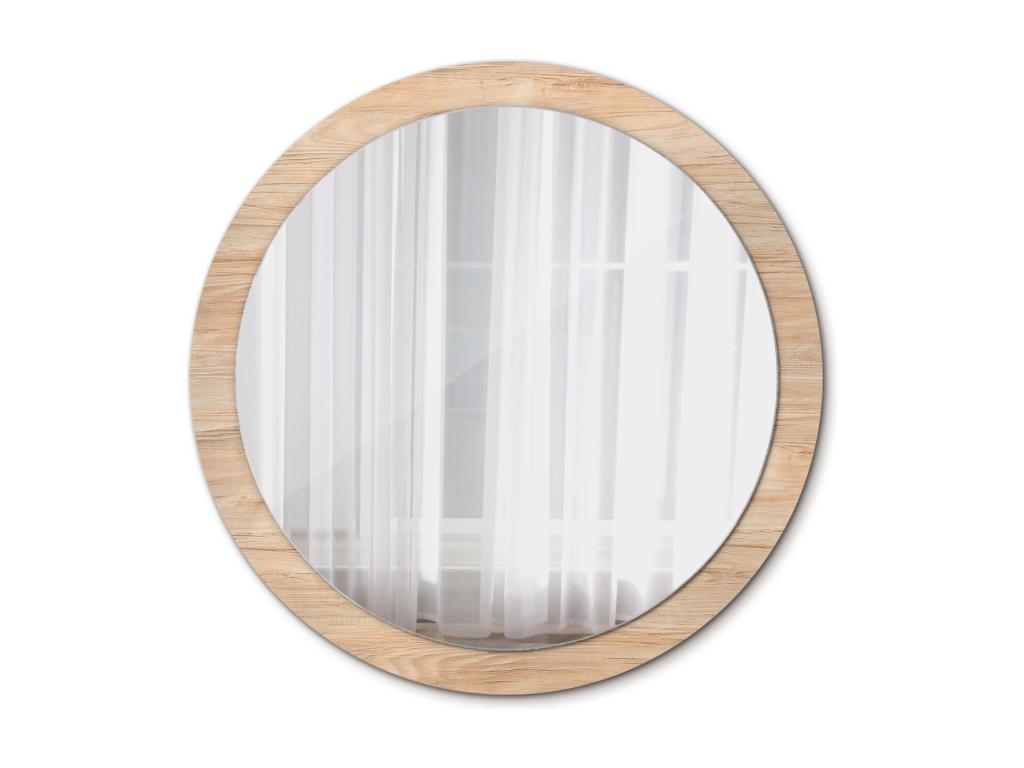 Espejo decorativo redondo - Madera - 100 cm