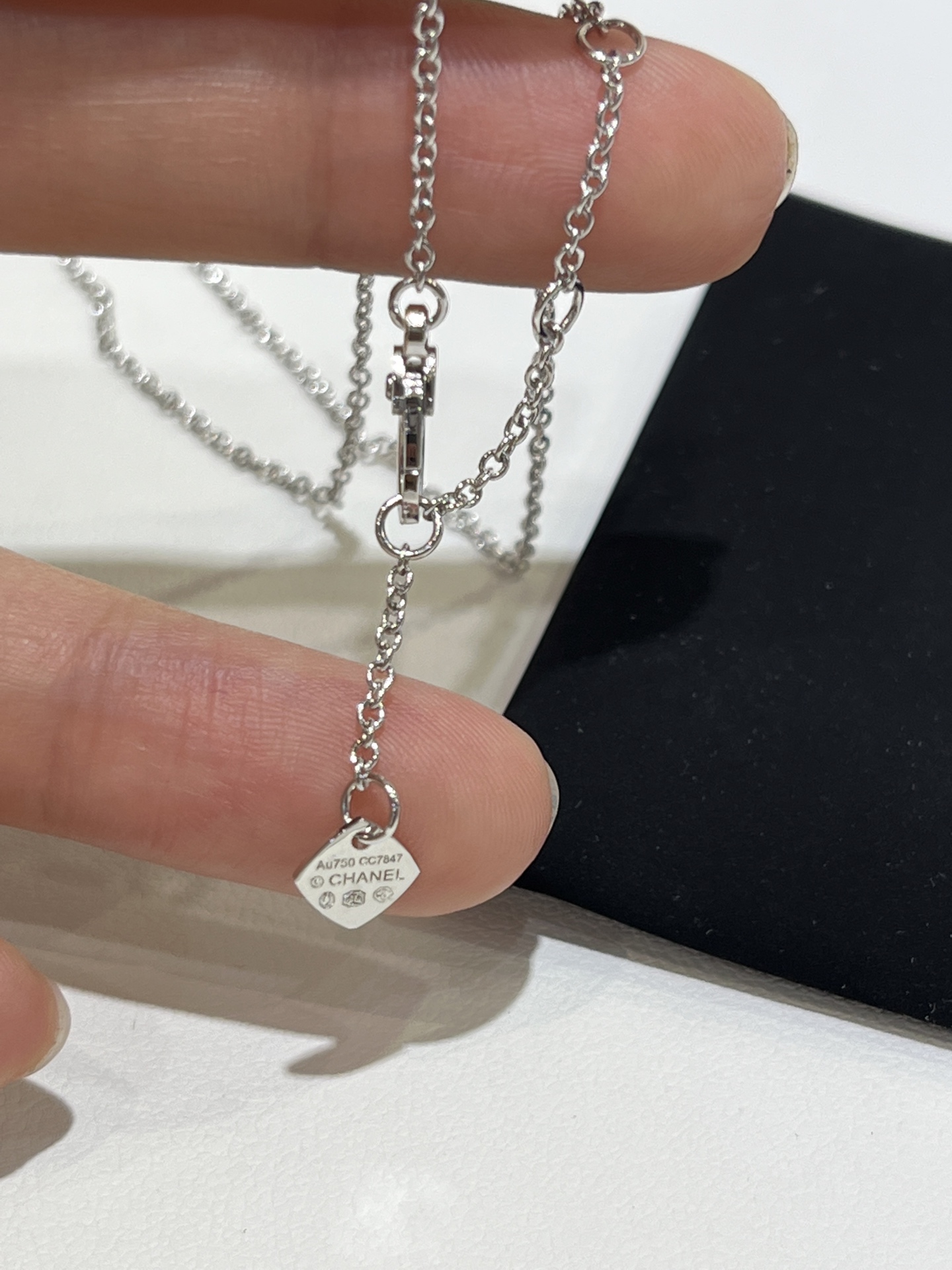 Chanel Coco Collier Necklace in Silver Color - Original Replica Club