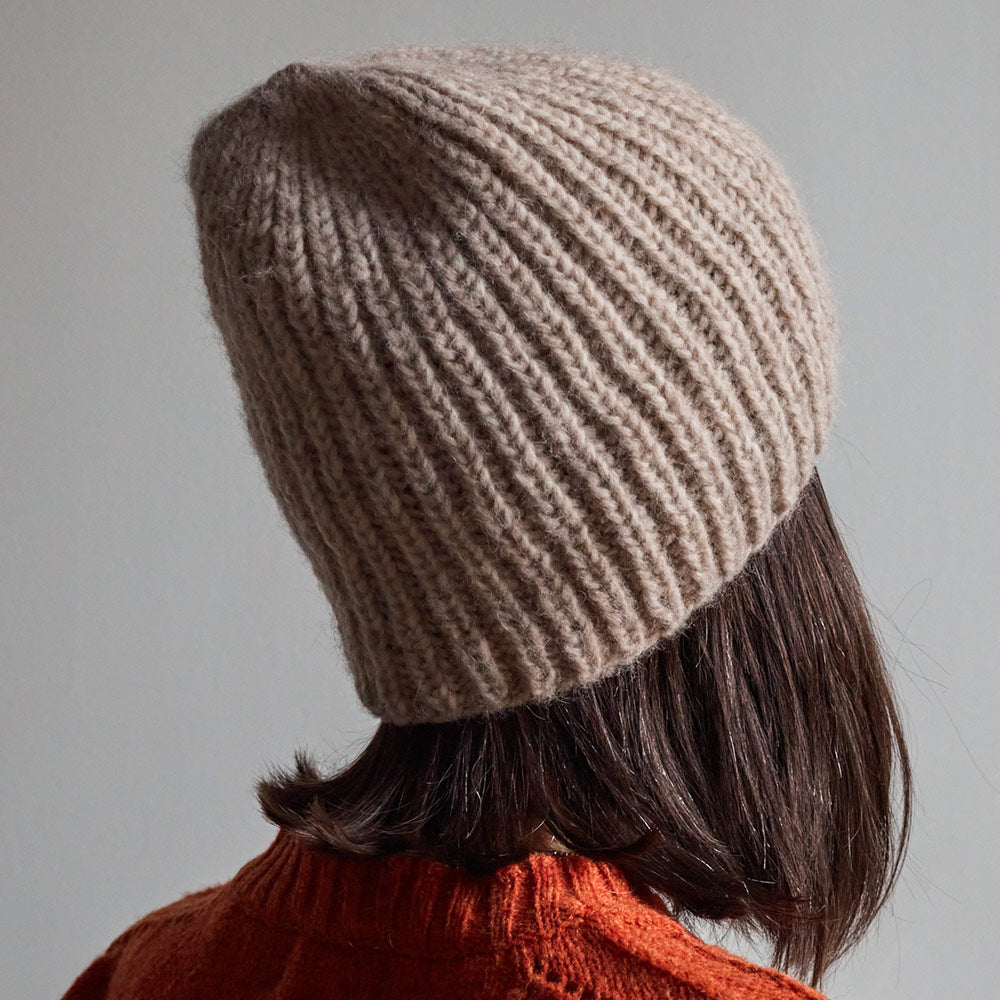 Merci - Bonnet en laine d'alpaga - Blanc Cassé