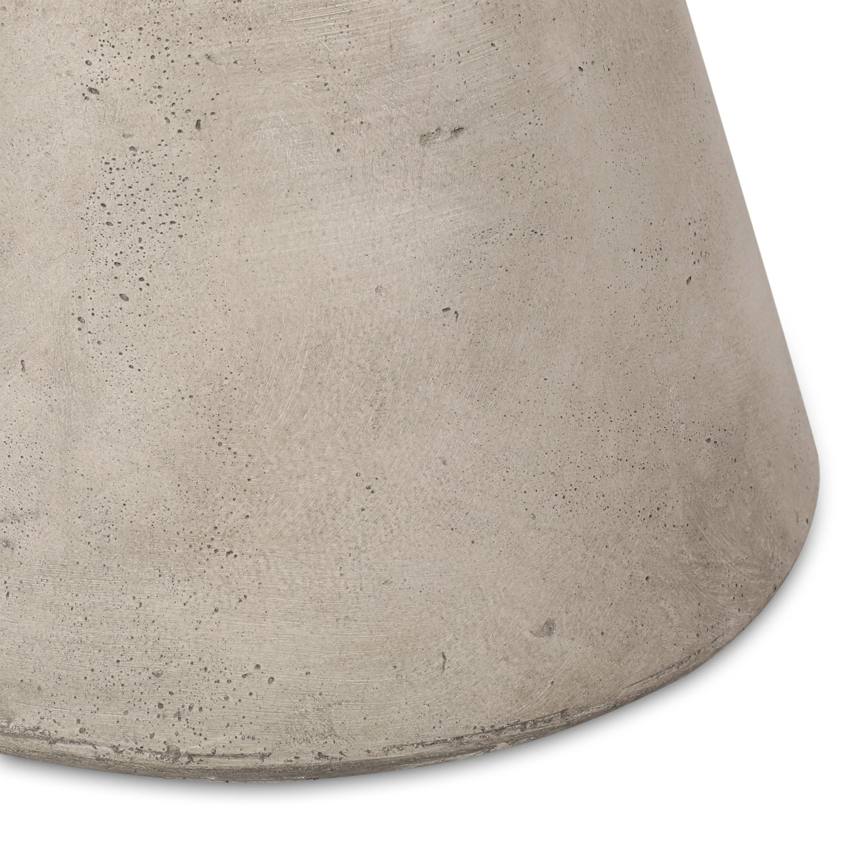GDF Studio Attola Outdoor Lightweight Concrete Side Table, Light Gray - Image 5