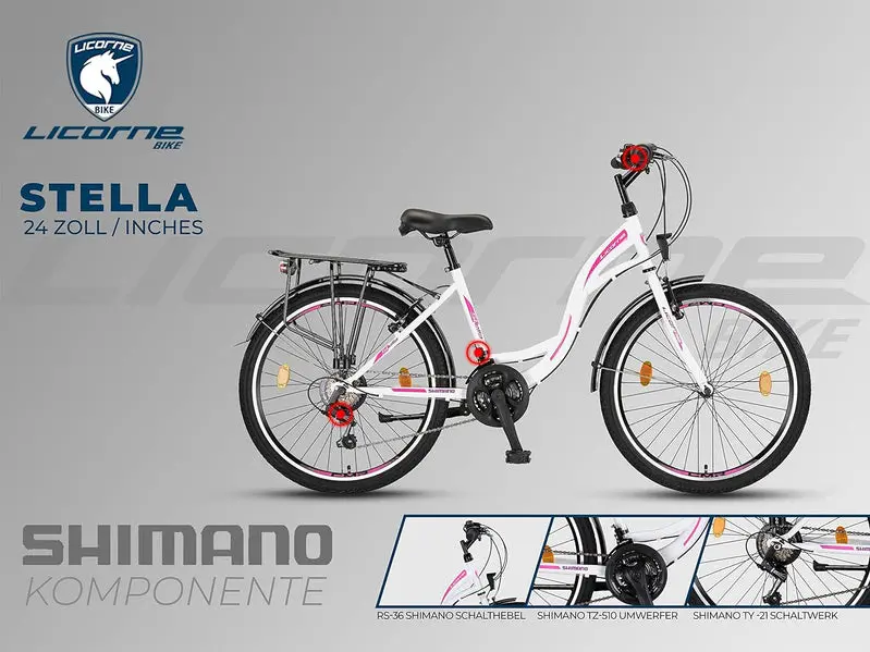 Licorne Urban City Bike, Aluminum Frame, 24.0 Inches/26.0 Inches/28.0 Inches - Stella Premium - Image 8 Licorne Urban City Bike, Aluminum Frame, 24.0 Inches/26.0 Inches/28.0 Inches - Stella Premium - Image 8