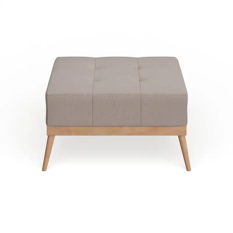 Christopher Knight Home Carson Lund Mid-Century Tufted Fabric Square Ottoman