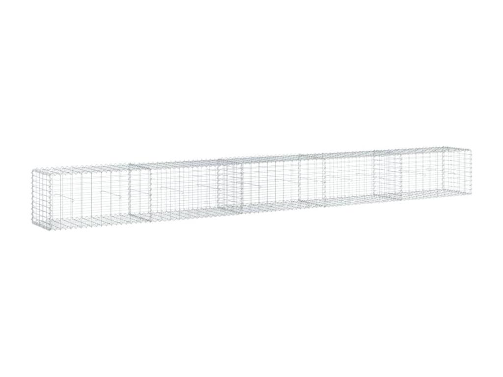 Cesta de gaviones con cubierta hierro galvanizado 500x50x50 cm