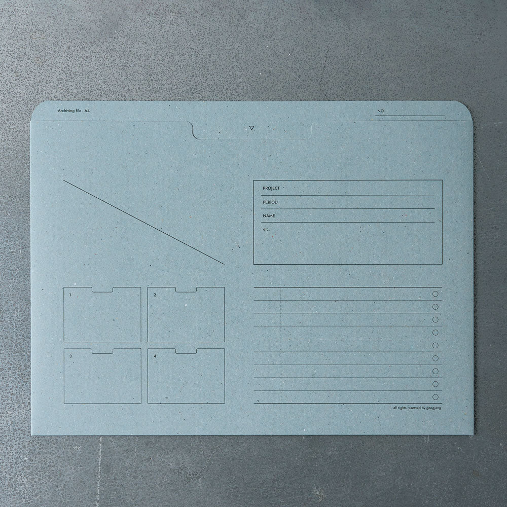 Pochette à documents A4 - Bleu ciel