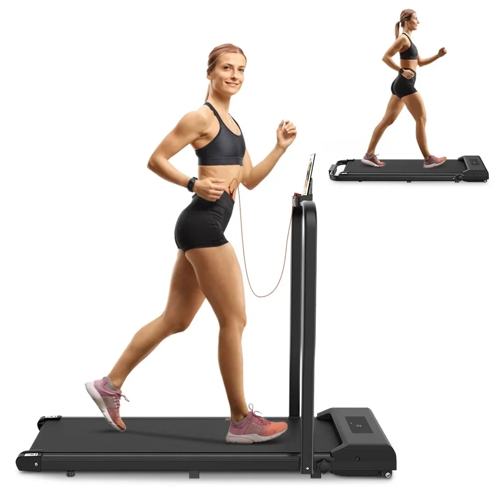 Bigzzia 2-in-1 Under Desk Treadmill, 2.5HP, 6.25MPH, 265 Lb Bigzzia 2-in-1 Under Desk Treadmill, 2.5HP, 6.25MPH, 265 Lb