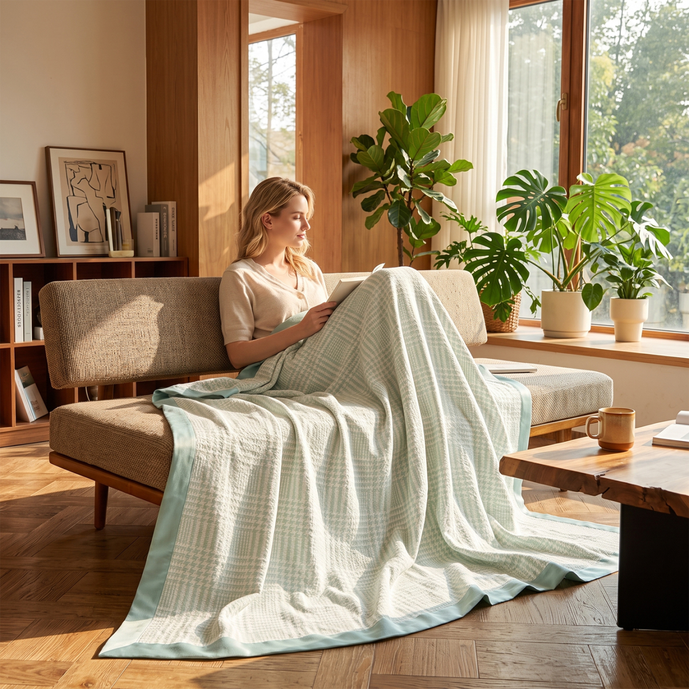 Bamboo Cotton Muslin Blanket