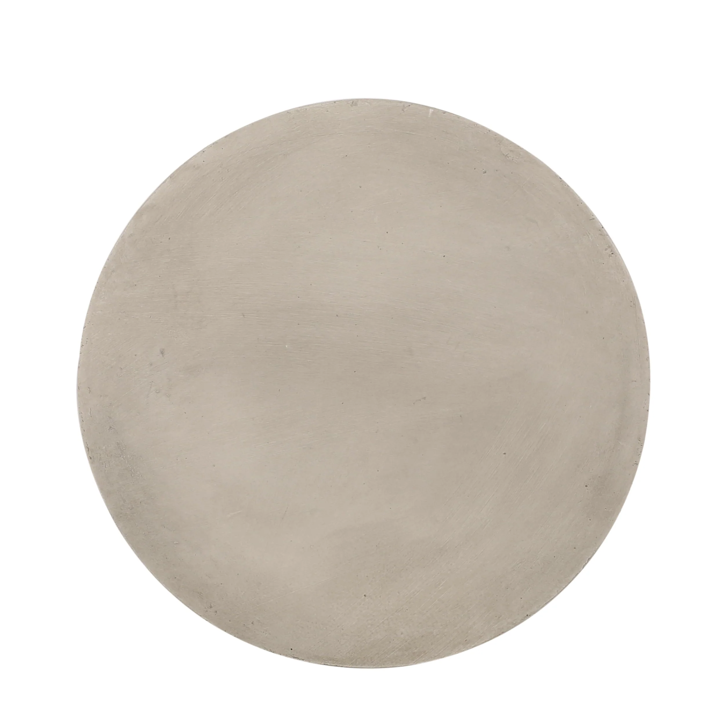 GDF Studio Attola Outdoor Lightweight Concrete Side Table, Light Gray - Image 3