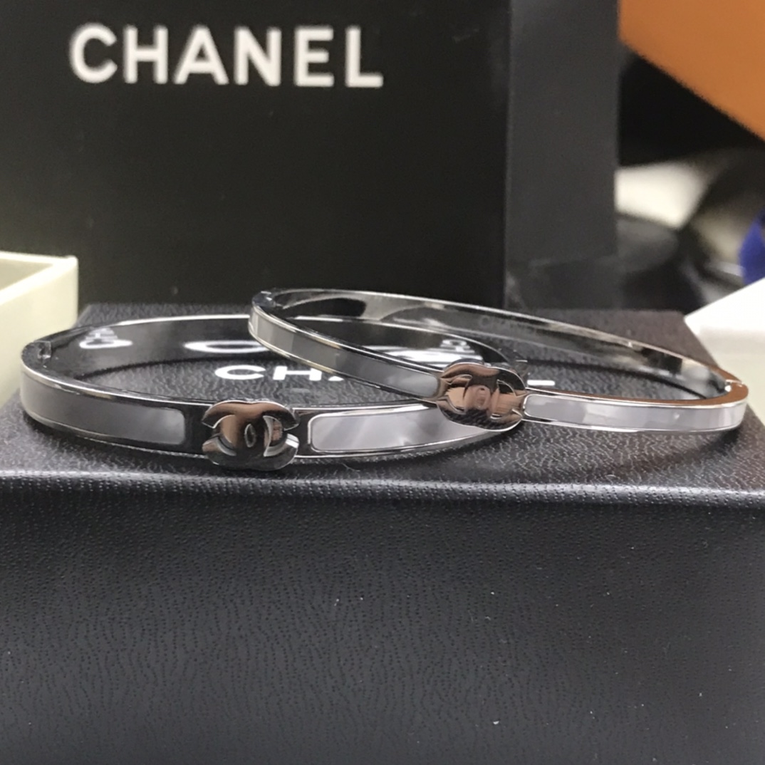Chanel Mother of Pearl Bangle Bracelet - Original Replica Club