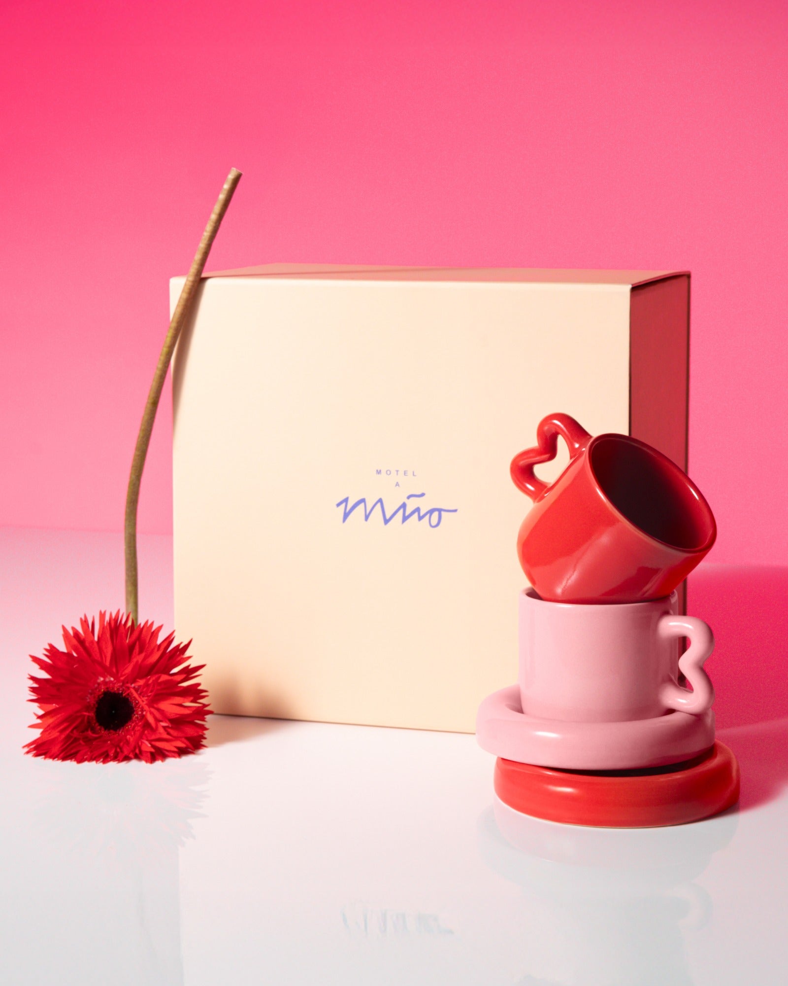 Seia Geschenk-Set rosa rot 5-teilig