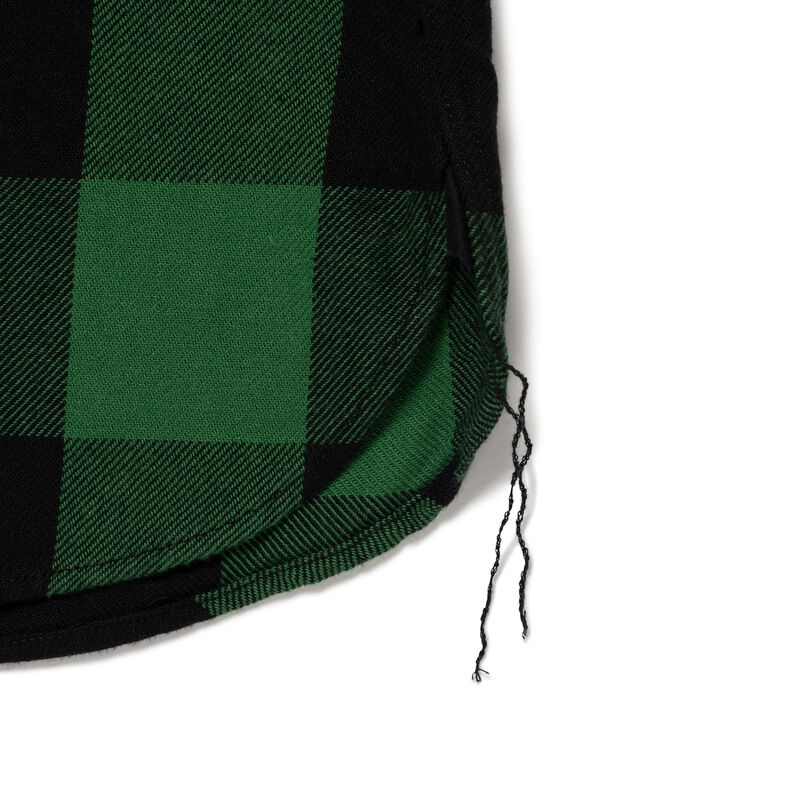 HUMAN MADE CHECK HALF-ZIP SHIRT
