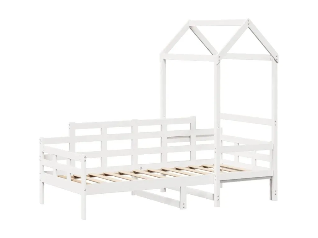 Sofá cama con techo Hogarve maciza de Hogarve blanco 90x200 cm zagh09117