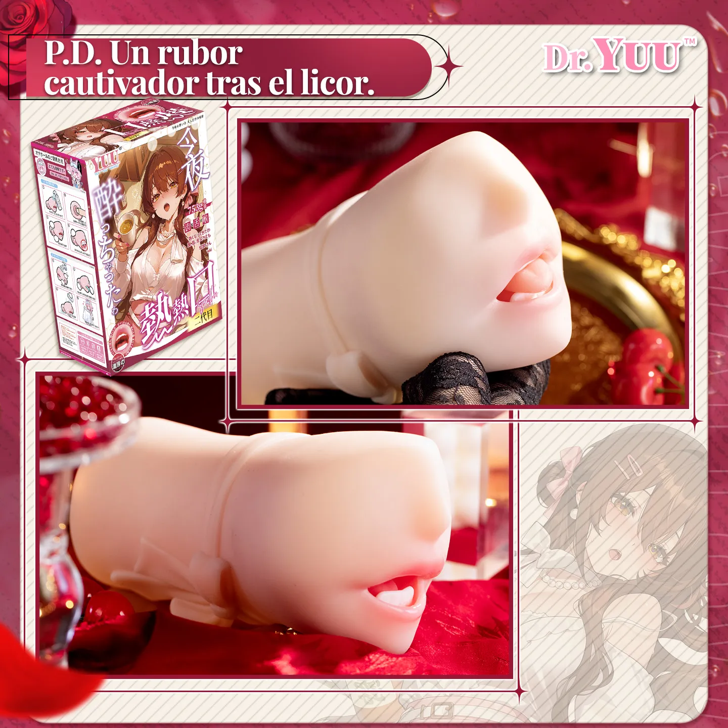 Foto real del masturbador oral Yuki destacando su diseño elegante y seductor de Dr.YUU