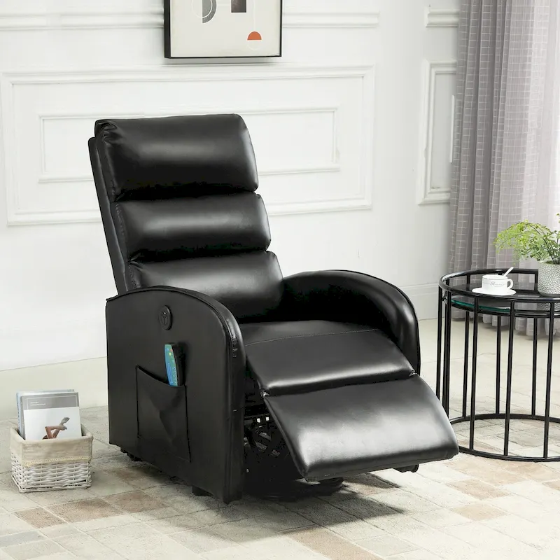 AVAWING Contemporary Electric Recliner with Power Lift and Massage Features