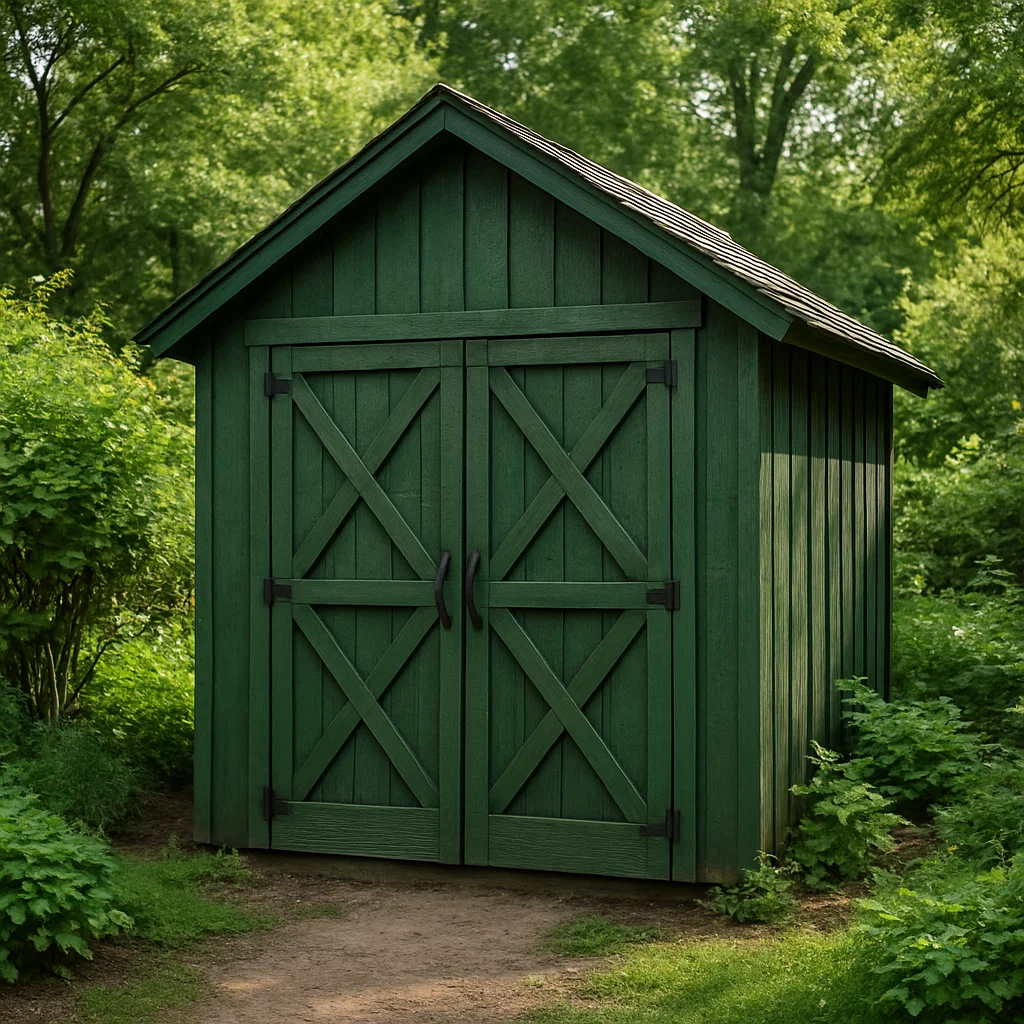 Caseta de Jardín Verde Madera para Jardín Exterior, 200×160×220 cm OCTXDjb227pw