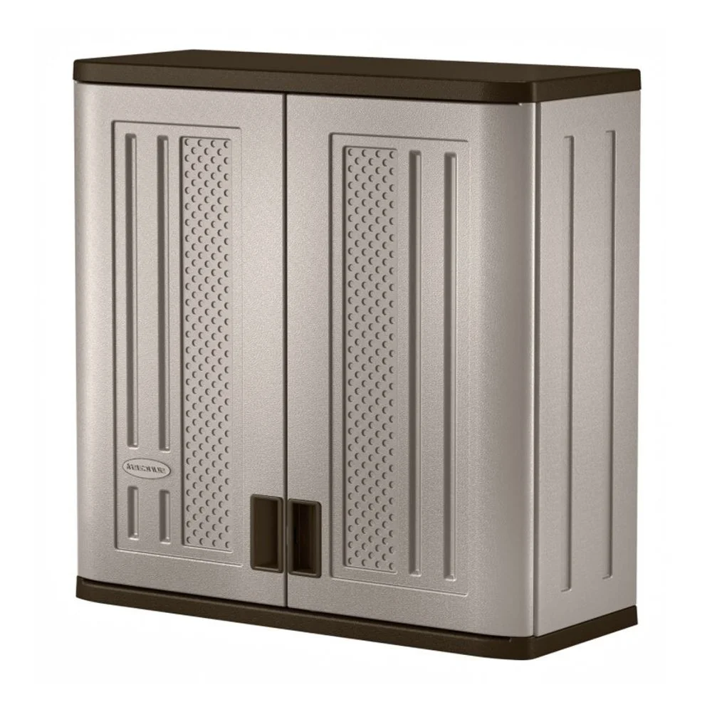 Suncast 2-Shelf Resin Base Cabinet, Platinum Metallic - Image 29