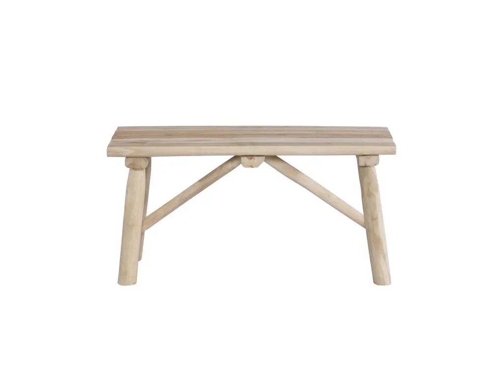 Banco de madera maciza de teca en color natural Nidovia. uaf133383