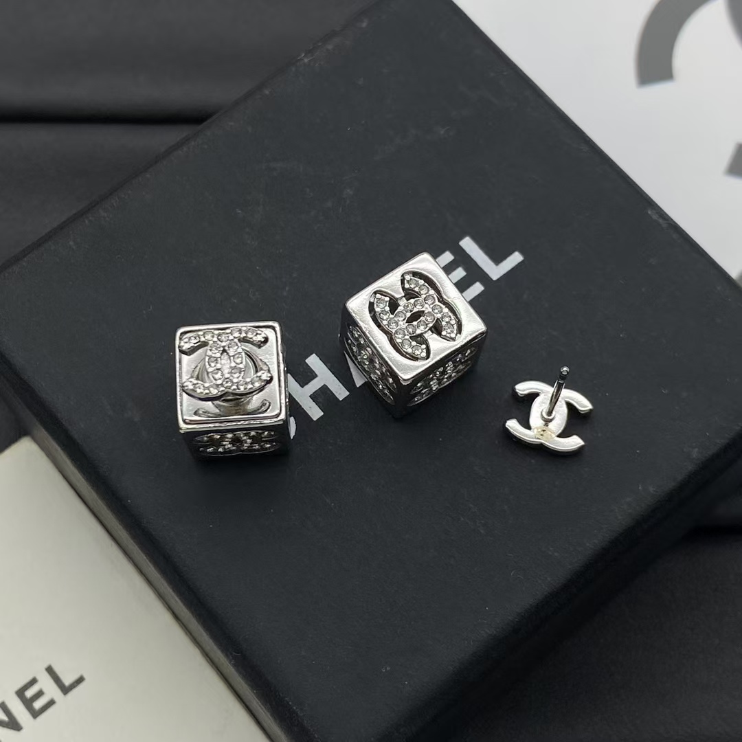 Chanel Cube Stud Earrings - Original Replica Club
