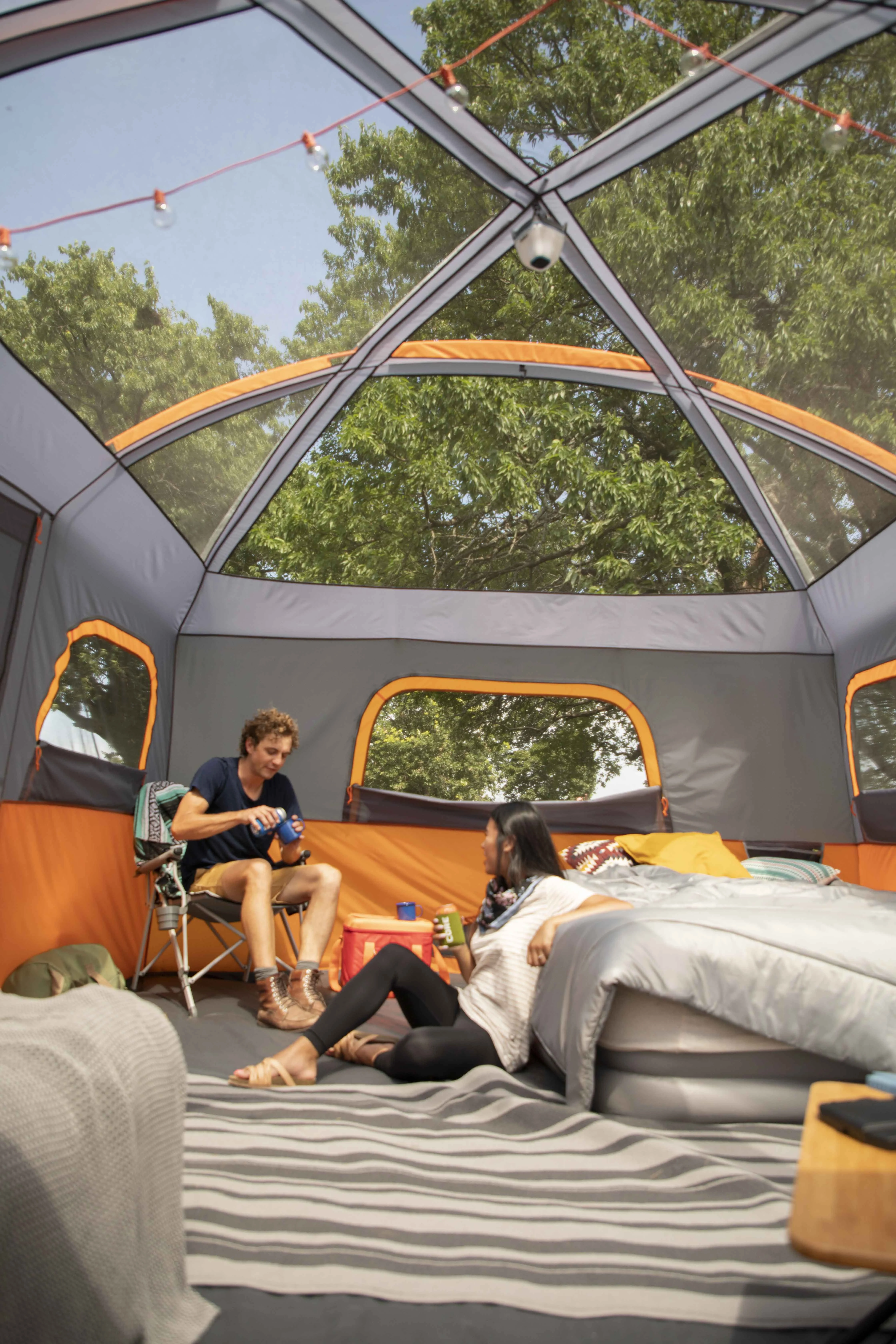 Core Equipment 12 Person Straight Wall Cabin Camping Tent - Image 3