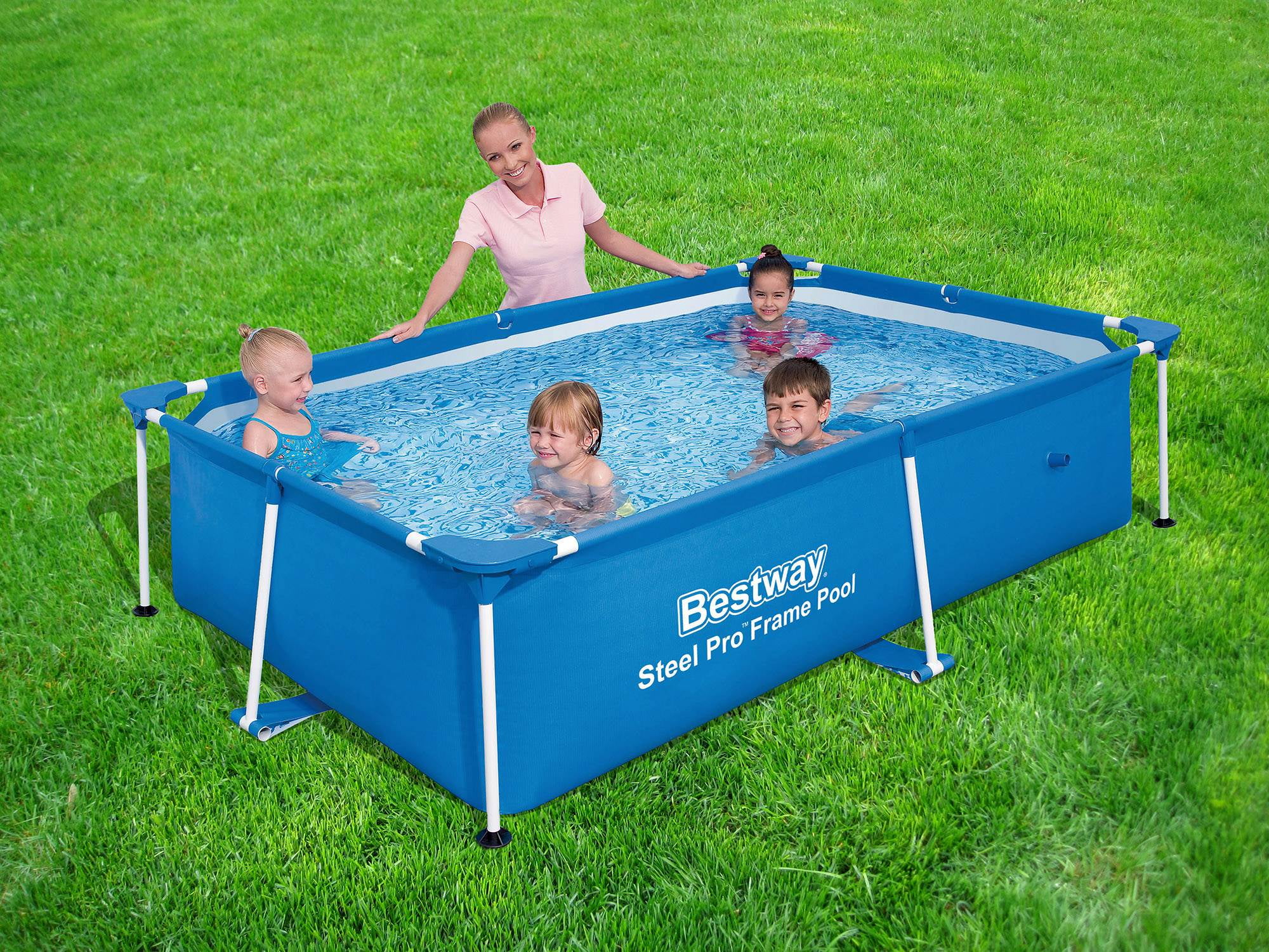 Bestway 9.8' x 6.7' x 26" Deluxe Splash Kids Ground Swimming Pool (Pool Only) - Image 2