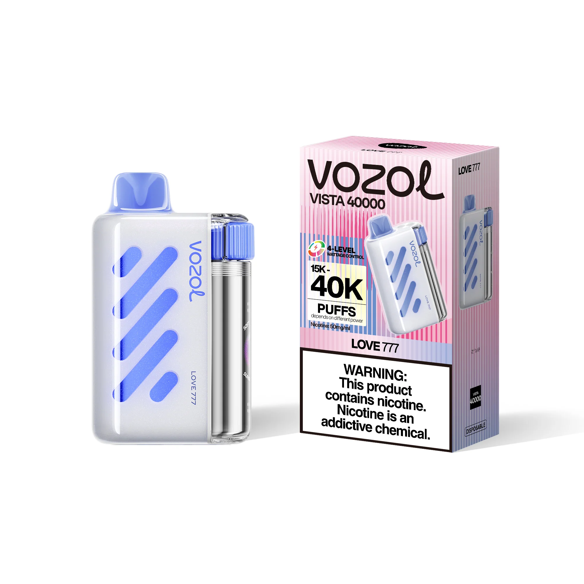 VOZOL VISTA 40K eldobható e-cigaretta (minden íz)