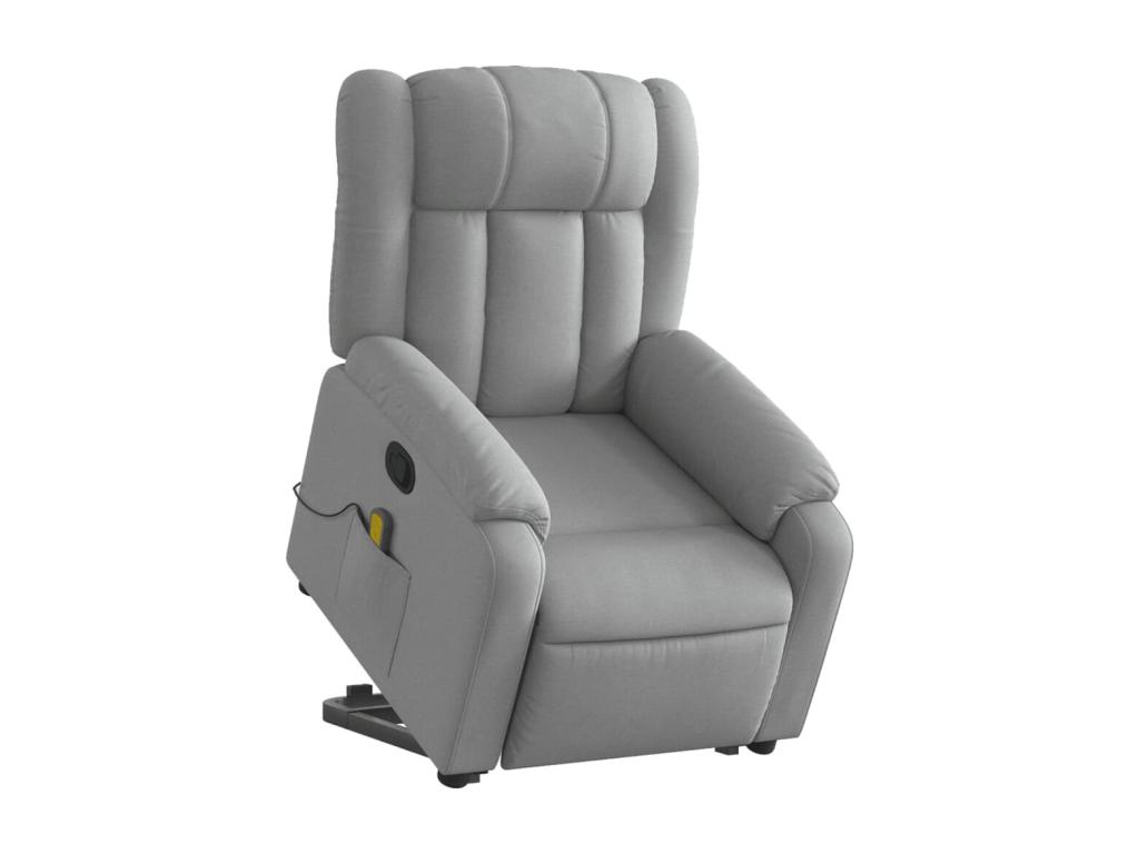Sillón de masaje reclinable de pie de Joliven gris claro