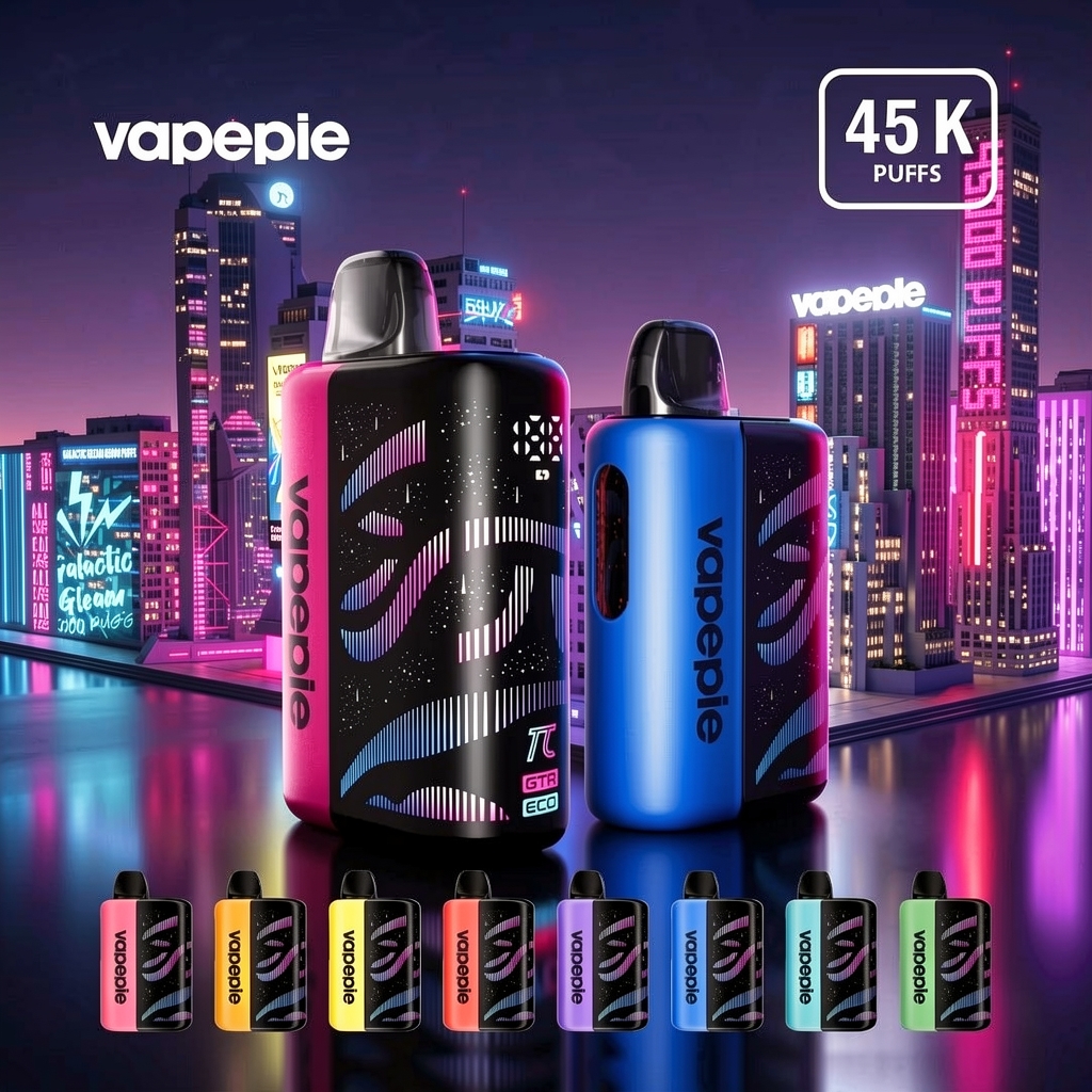 VAPEPIE Galactic Gleam 45.000 Züge – Innovativer Einweg Vape mit 3D-Display & Mesh Coil