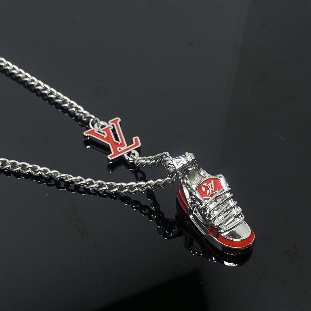 Louis Vuitton Shoe Sneaker Pendant Necklace - Original Replica Club