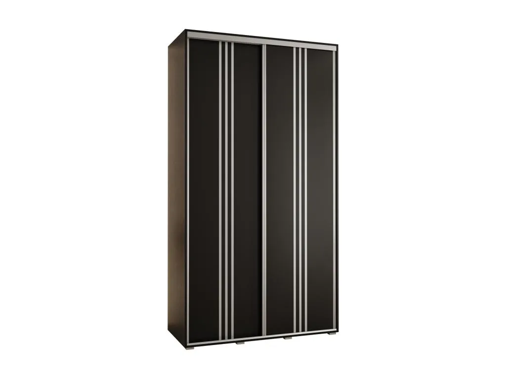 ARMARIO Homepleno 6 DE PUERTAS CORREDERAS 235.2/130/60 2 puertas (Negro/Negro/Plata) 16231khxe