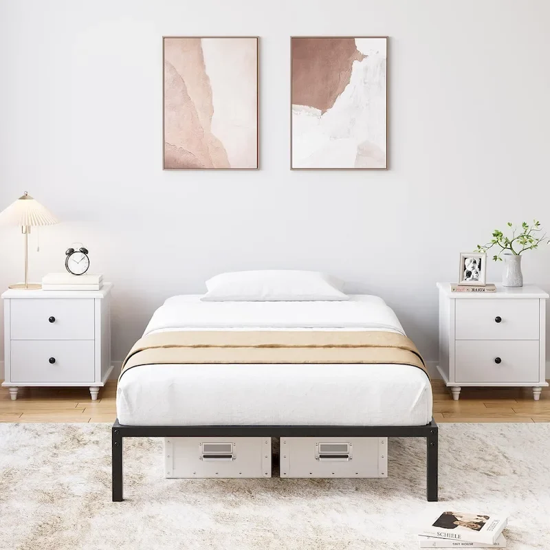 Sturdy Metal Platform Bed Frame - No Box Spring Required
