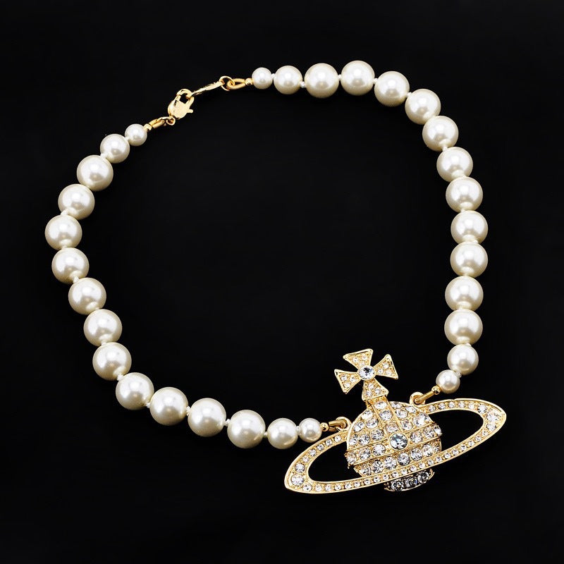 Vivienne Westwood Large Saturn Necklace - Original Replica Club