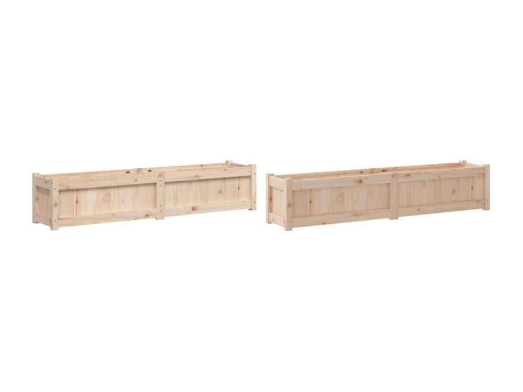 Decoratodo 2 piezas madera maciza de pino