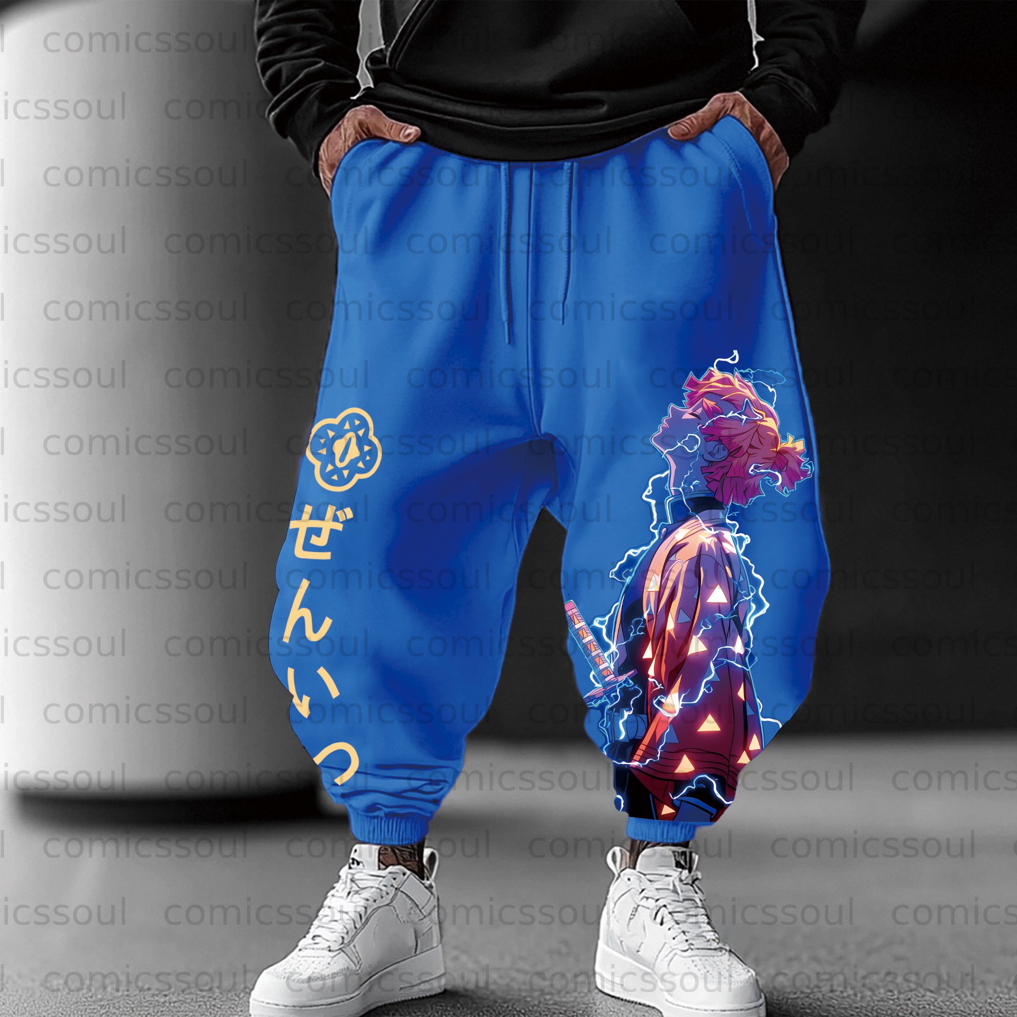 Unisex Anime Inspired Vintage Pants