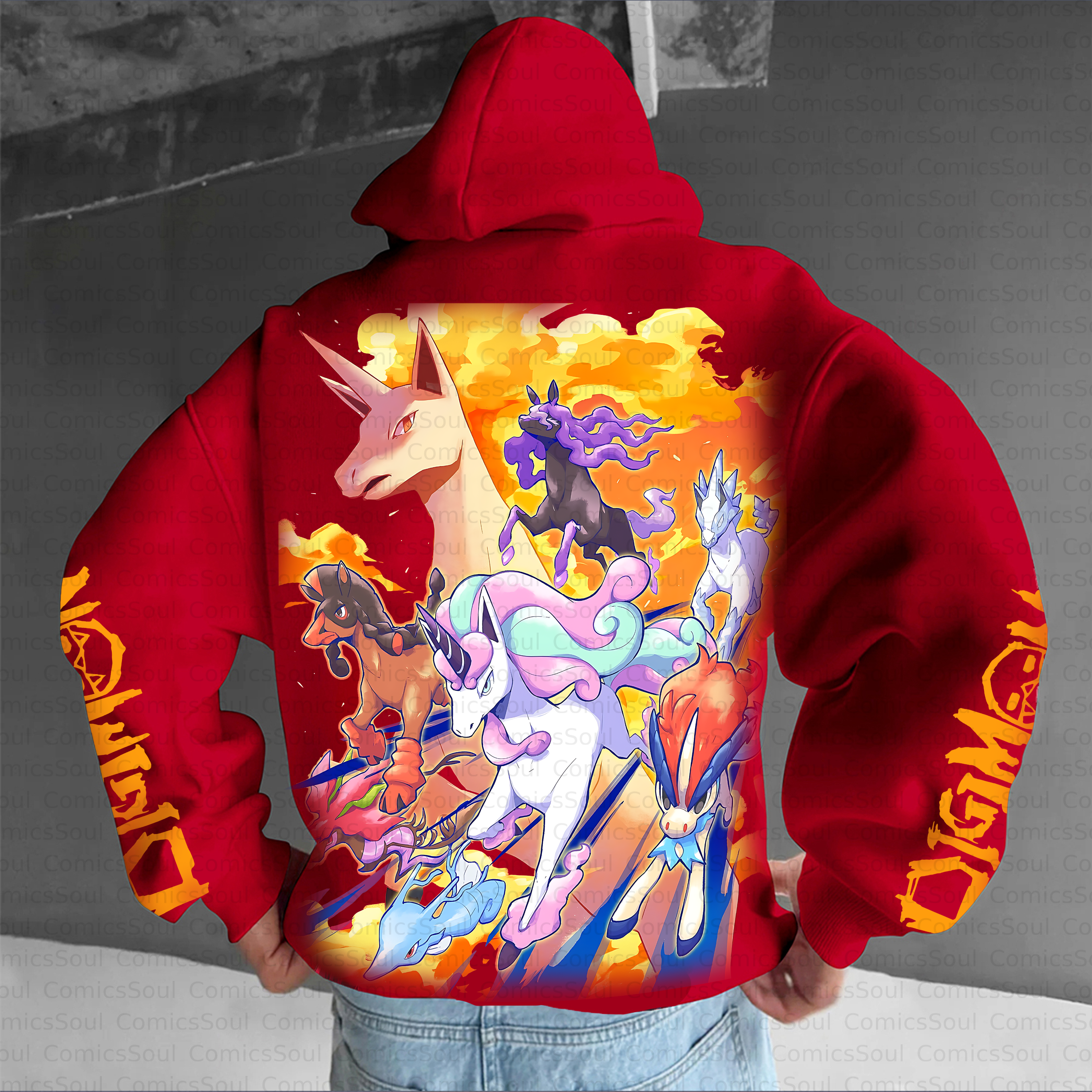 Unisex Anime Inspired Vintage Plush Hoodie
