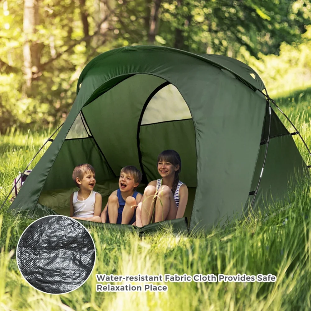 Kadyn Tent, Waterproof Tents,Camping Hiking Tents,2-Person Outdoor Camping Tent with External Cover-Green - Image 3