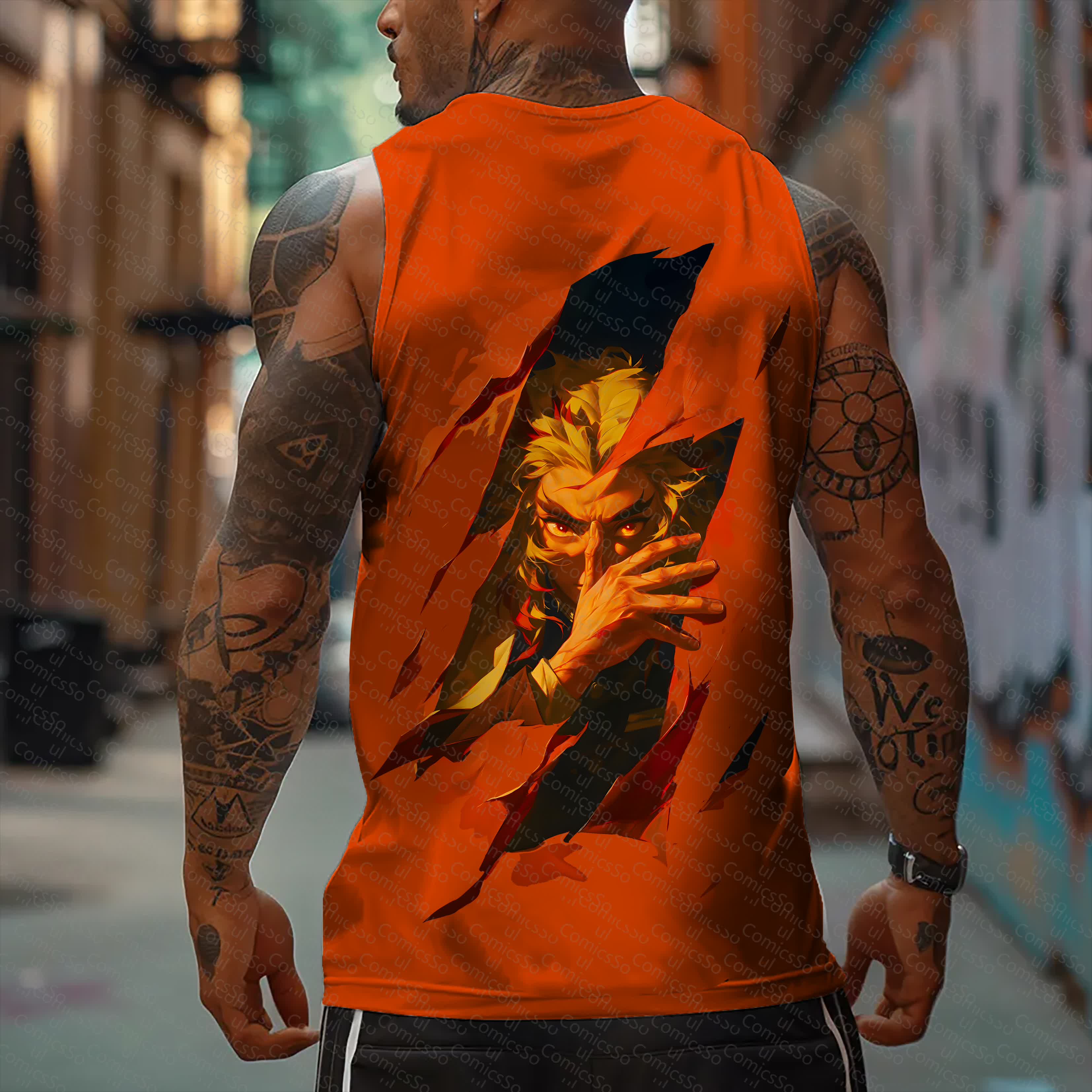 Unisex  “Comicssoul” Casual Anime  Tank Top