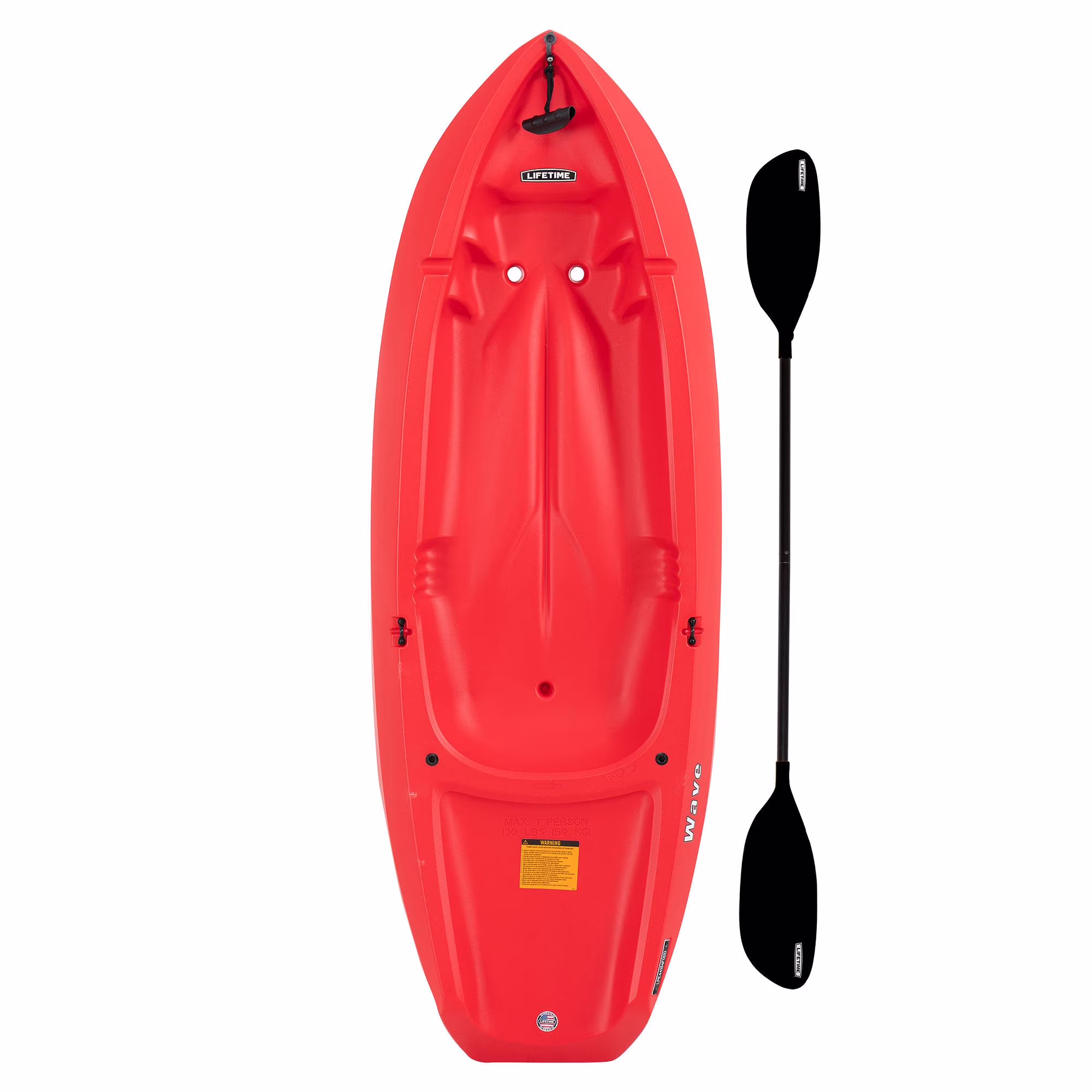 Lifetime Wave 6 Ft Youth Kayak, Fire Red (91401)(Fire Red/2 Pack)