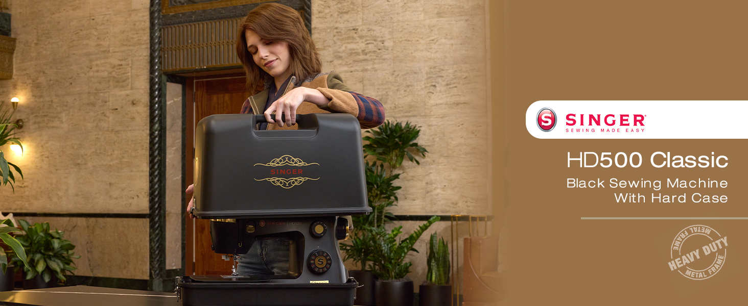 HD500 Classic Gold Mechanical Heavy Duty Sewing Machine
