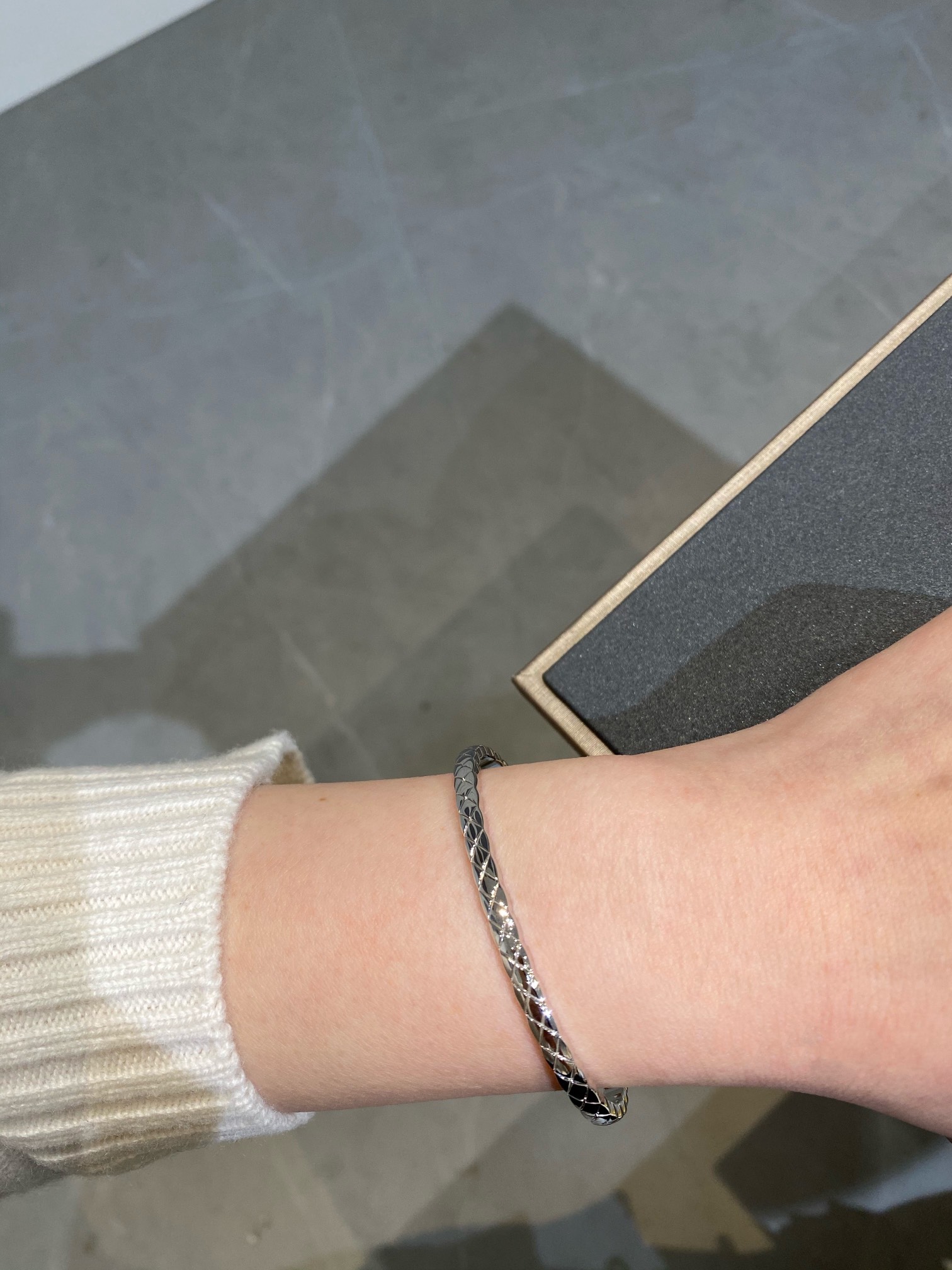 Chanel Coco Crush Open Cuff Bangle Bracelet - Original Replica Club