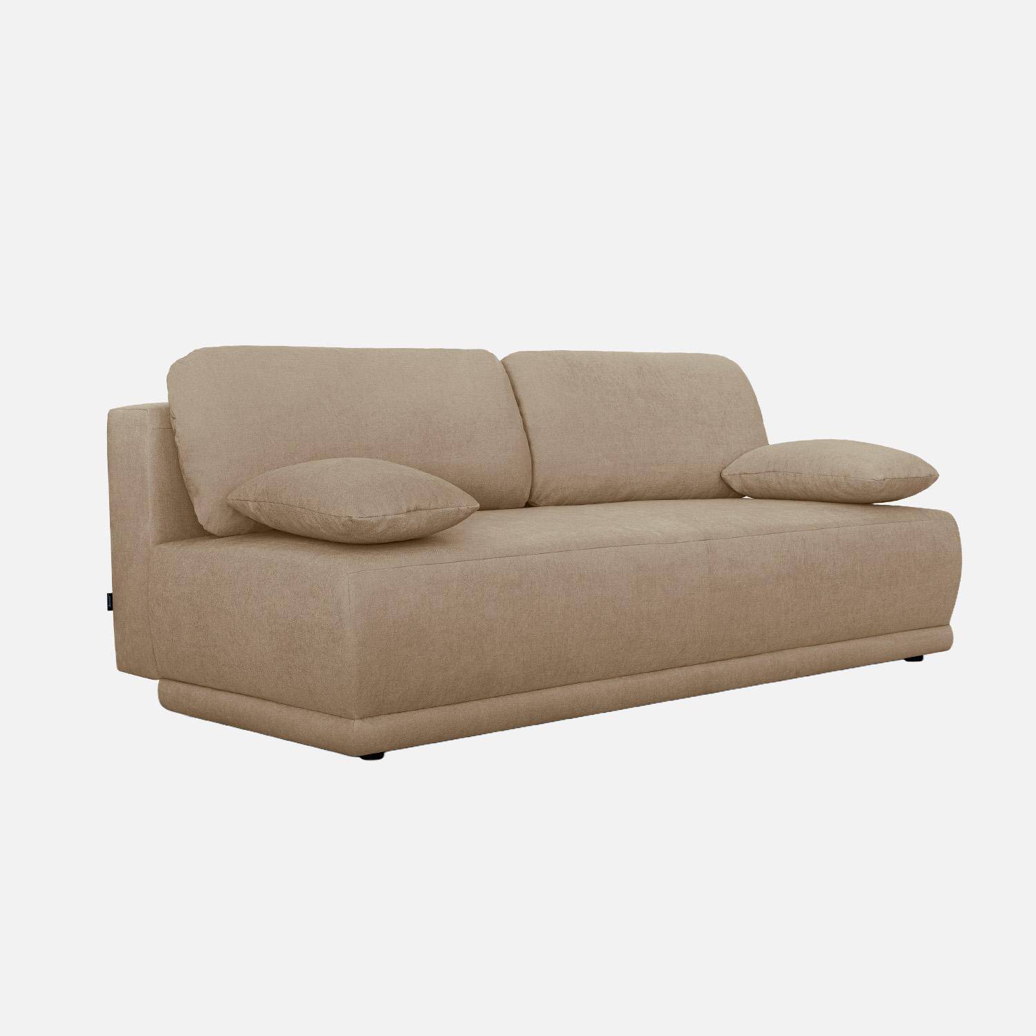 Nelson chenilla - Sofá cama de chenilla, 3 plazas