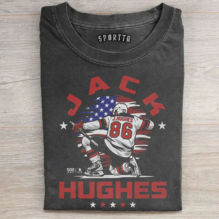 Jack Hughes Champion USA Tee