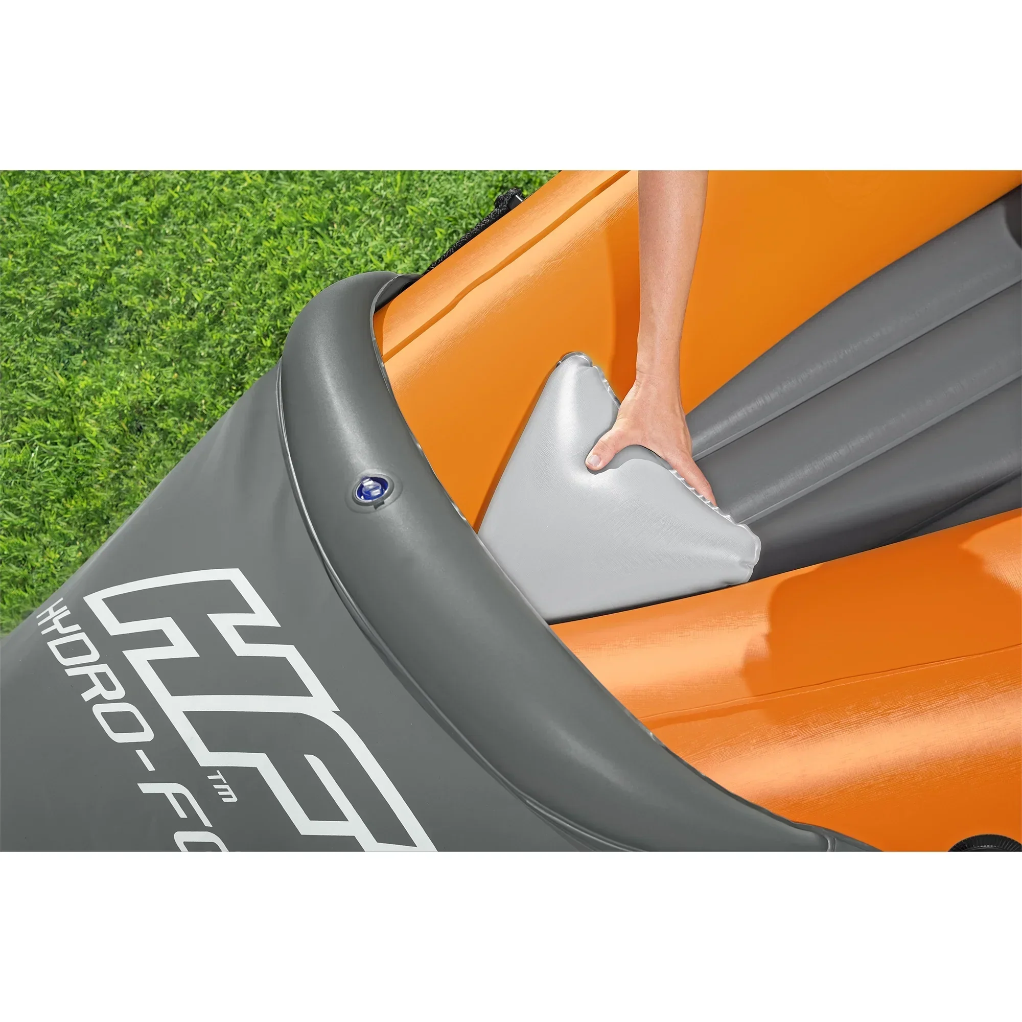 Bestway Inflatable Kayak Set With 2 Seats, Orange And Black - Hydro Force Lite Rapid X2 - Image 6 Bestway Inflatable Kayak Set With 2 Seats, Orange And Black - Hydro Force Lite Rapid X2 - Image 6