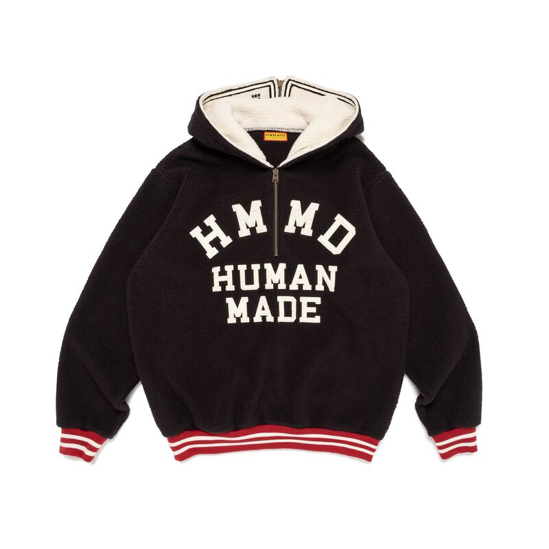 HUMAN MADE HALF-ZIP FLEECE PULLOVER