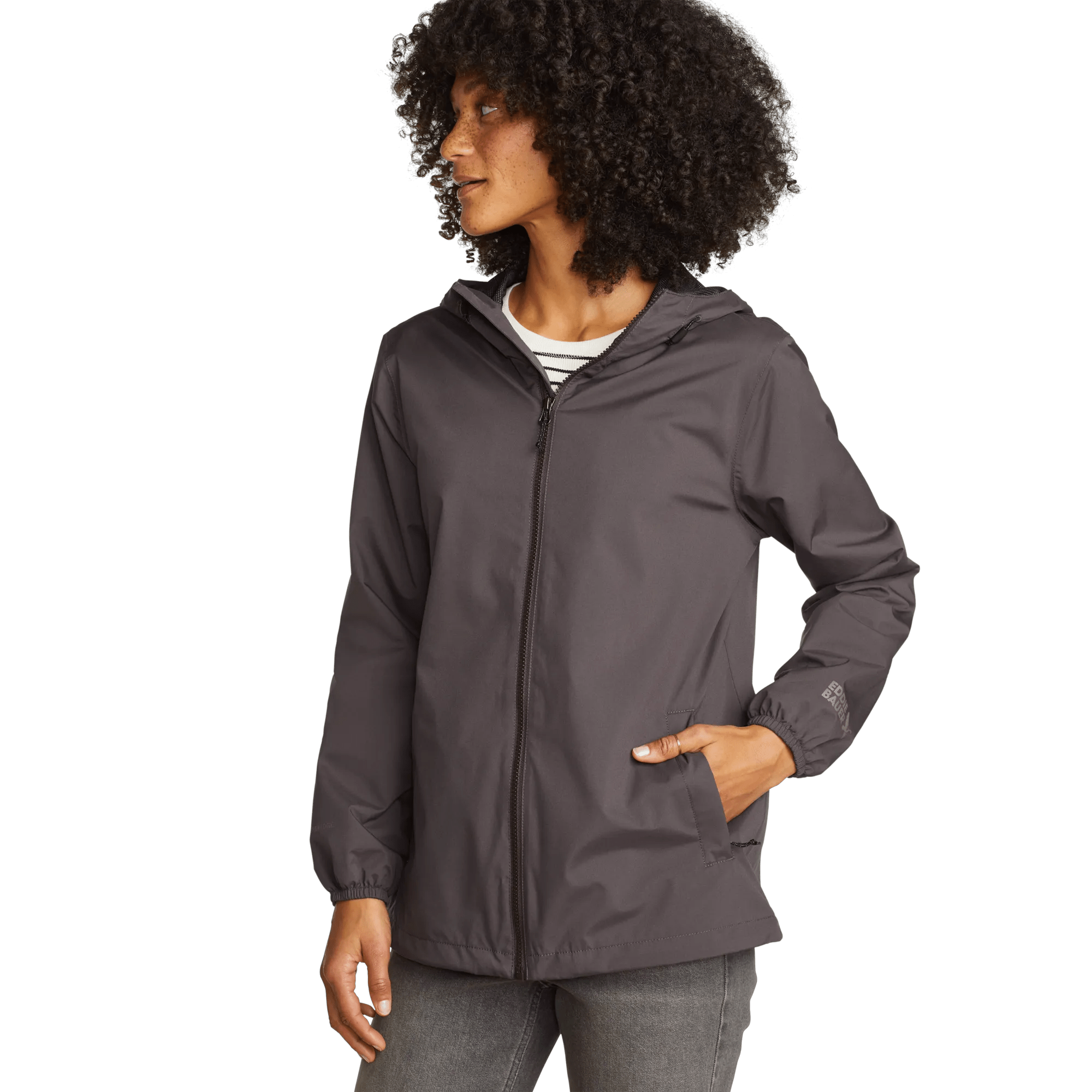 Women's Rainy Pass Water-Repellent Hooded Jacket - Eddie Bauer Outlet