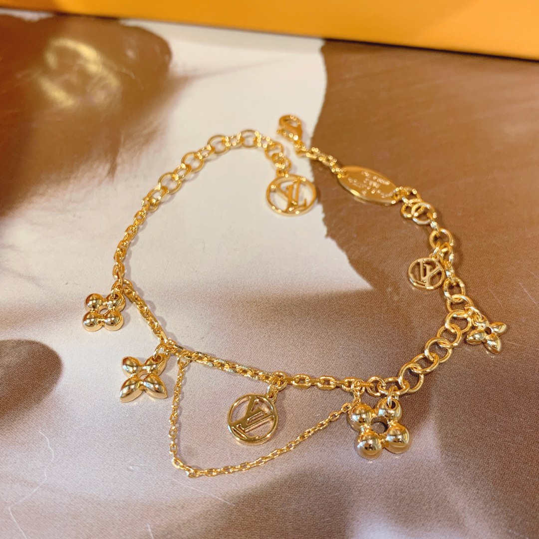 Louis Vuitton Chain with Charms Bracelet - Original Replica Club